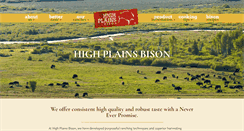 Desktop Screenshot of highplainsbison.com