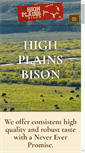 Mobile Screenshot of highplainsbison.com